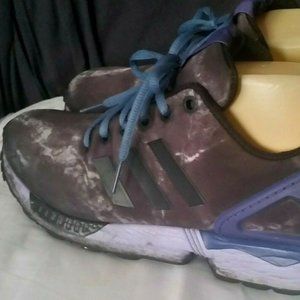 Adidas Torsion ZX Flux B34920 Smoke Running Shoes, Size 8.5